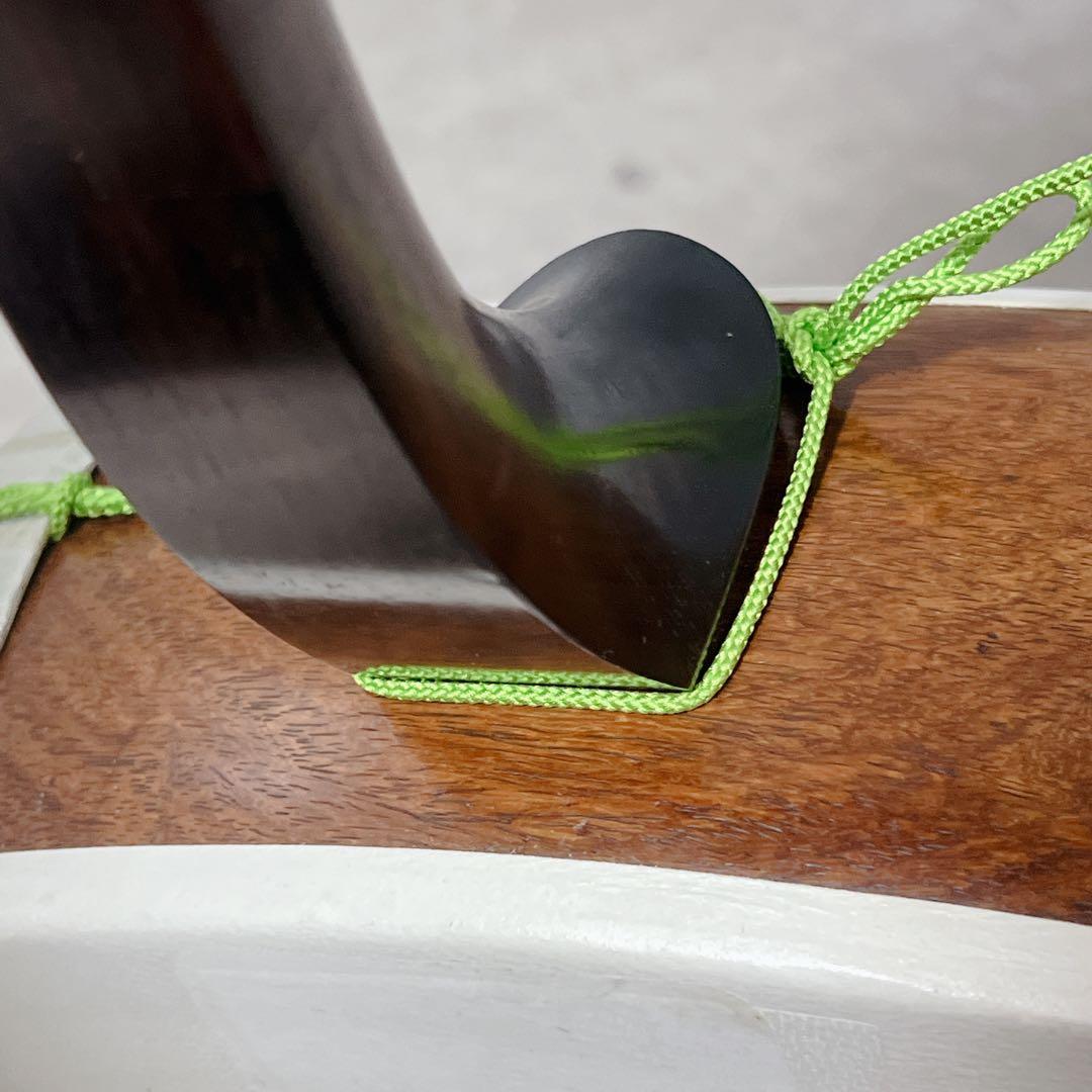 長唄 三味線 細棹 2.6cm 両面 犬皮 三味線立て スタンド付属 和楽器