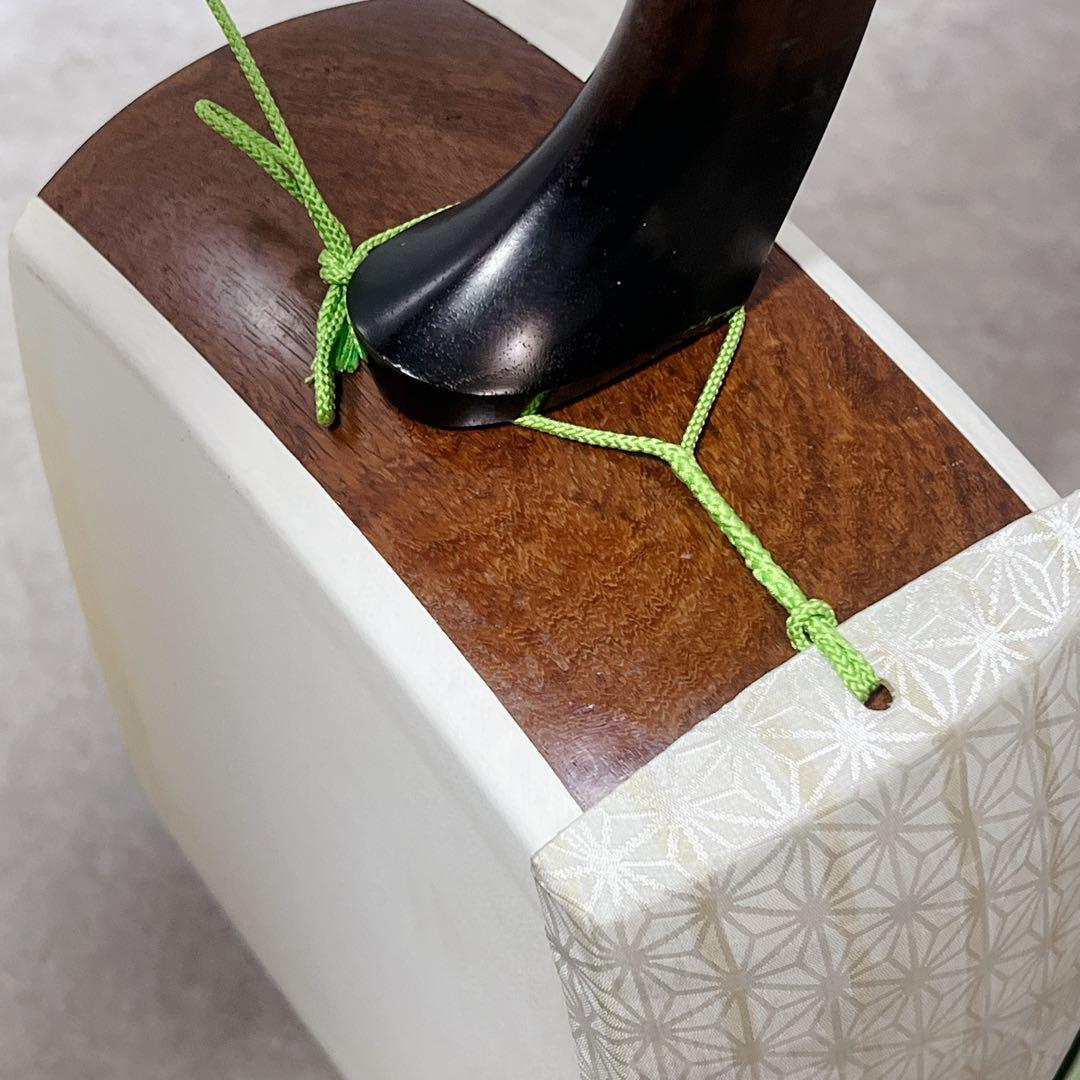 長唄 三味線 細棹 2.6cm 両面 犬皮 三味線立て スタンド付属 和楽器