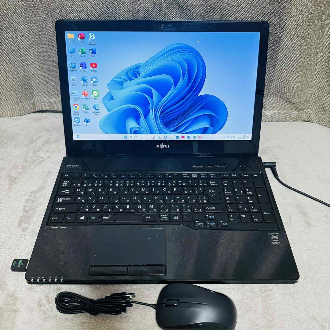 S290 FujitsuノートパソコンWEBカメラ i7メモリ8G高速Win11 - メルカリ