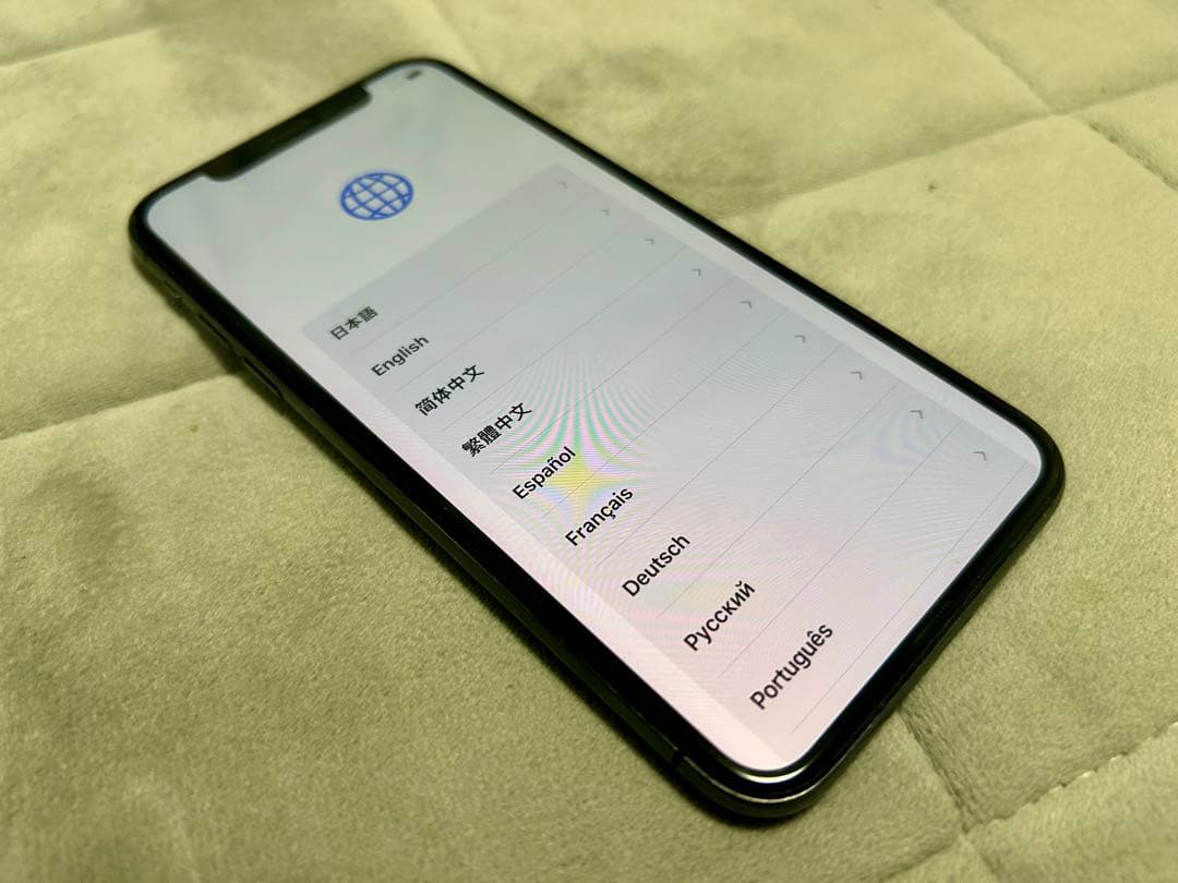 美品 北米版 iPhone X 256GB シャッター音なし SIMフリー