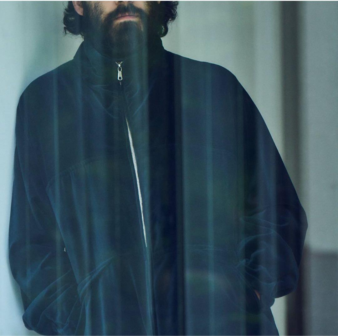 MAATEE&SONS VELVET STAND JACKET Gray 2