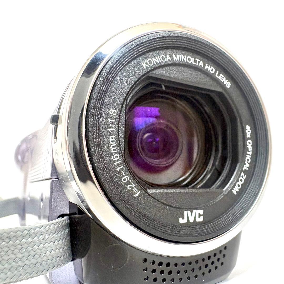 極美品】JVC Everio GZ-HM33-V フルHD 40倍ズーム - メルカリ