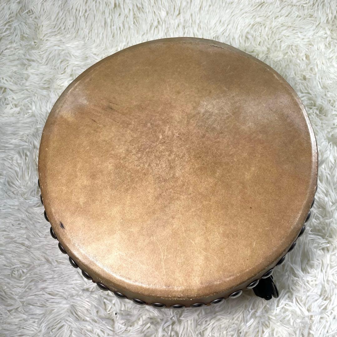 最終値引き】和太鼓 木製 バチ付き