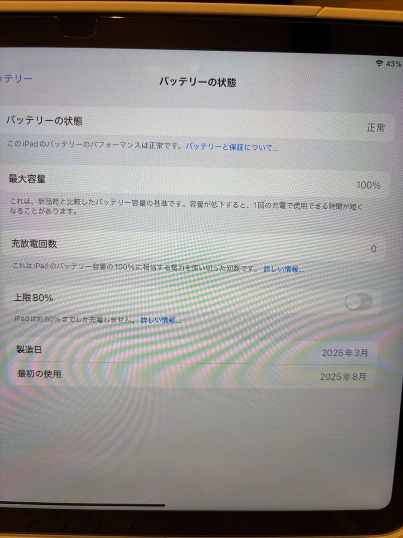 Apple iPad シルバー 本体　A16 Wi-Fi 256GB ほぼ未使用