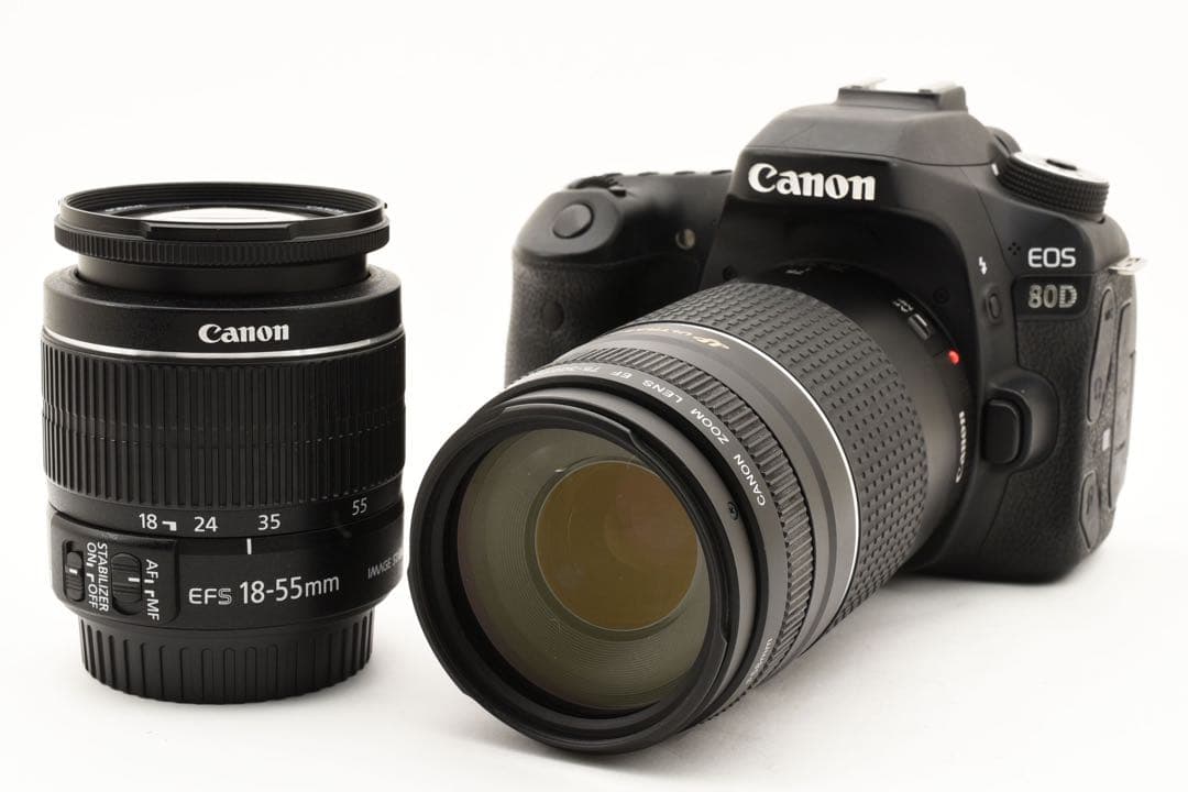 Canon EOS 80D/約2420万画素/標準&望遠ダブルレンズセット