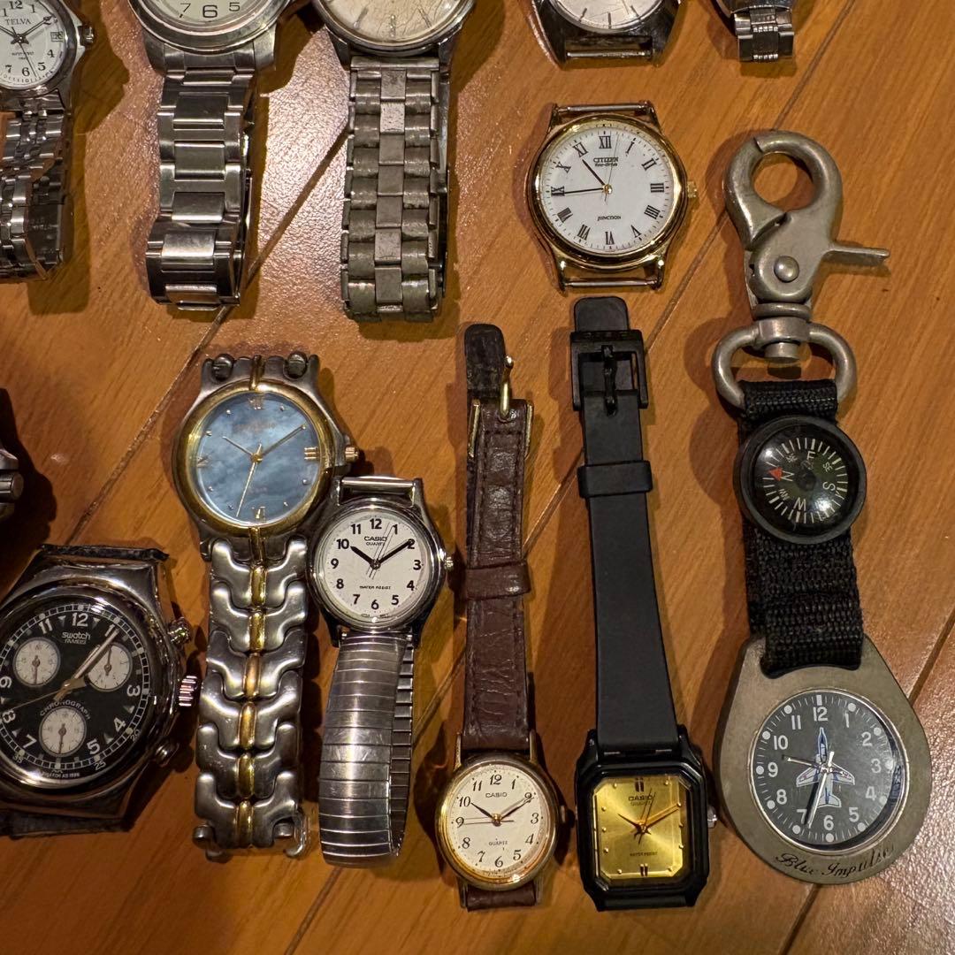 ☆SEIKO☆CASIO☆等アナログ腕時計ジャンク品25点まとめ売り - メルカリ