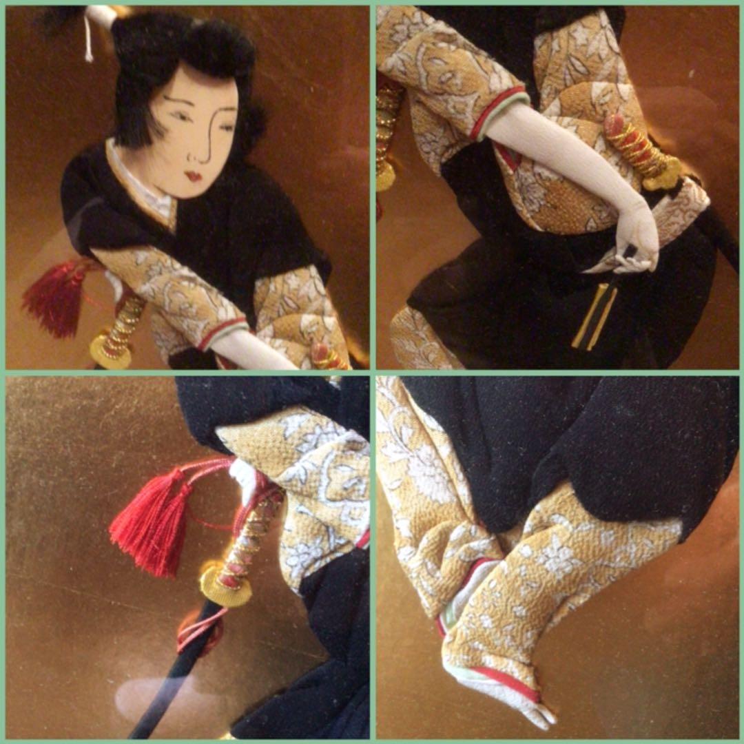 作家物　押し絵画　縮緬細工歌舞伎者（川越みよ子）10号栞付michiko❣️