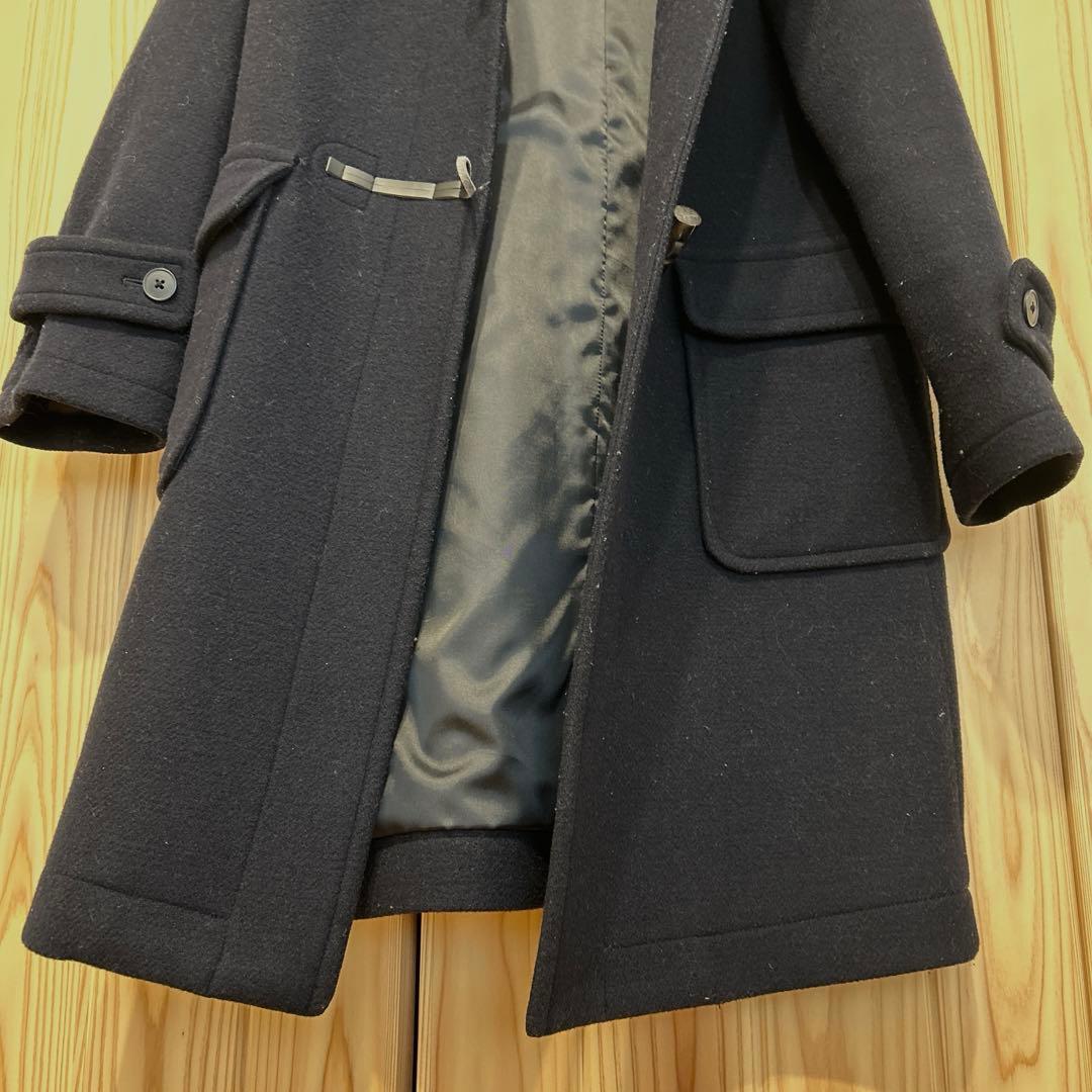 無印良品 女性用ネイビー ダッフルコート ウール混合Sサイズ - メルカリ
