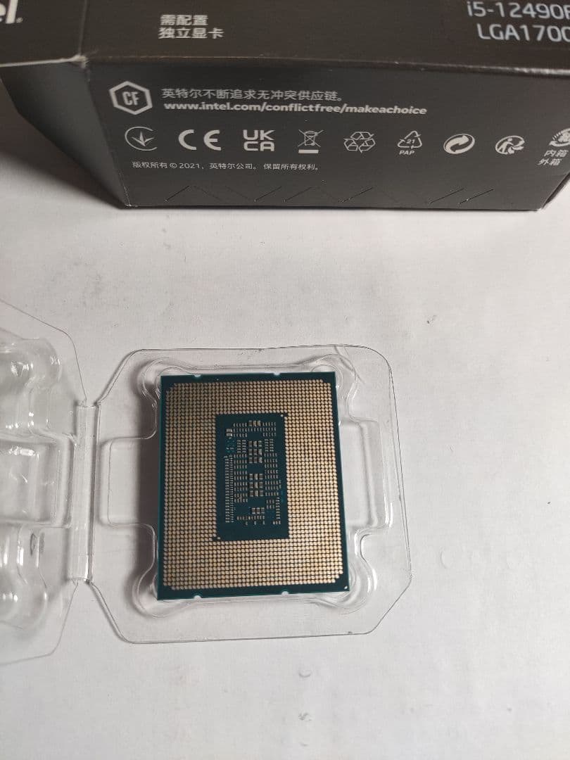 中古品  intel Core i5 12490F  BOX