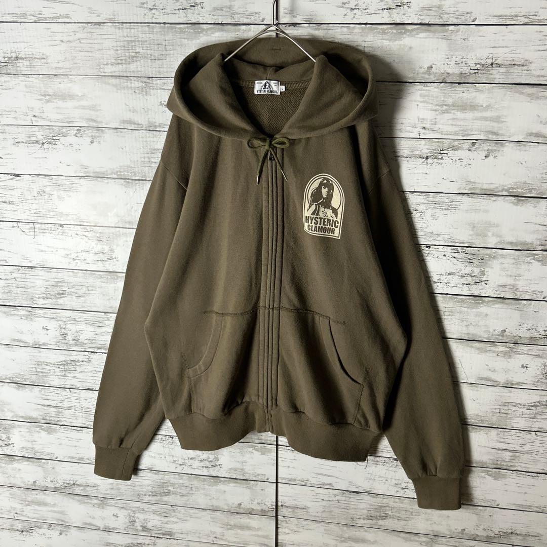 3609M【美品】ヒステリックグラマー☆ヒスガール ビッグロゴ パーカー