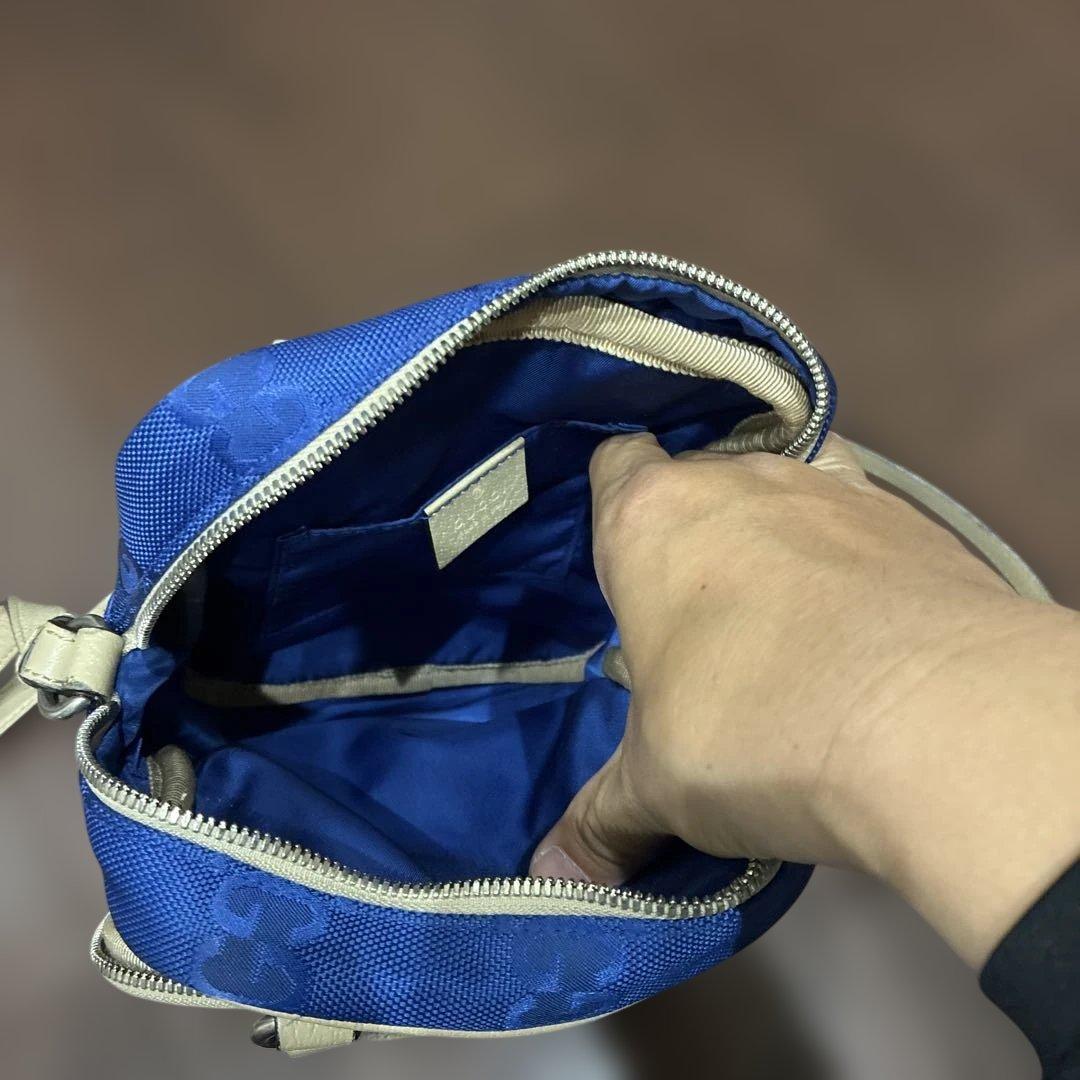 GUCCI ボディバッグ 青 オフザグリッド