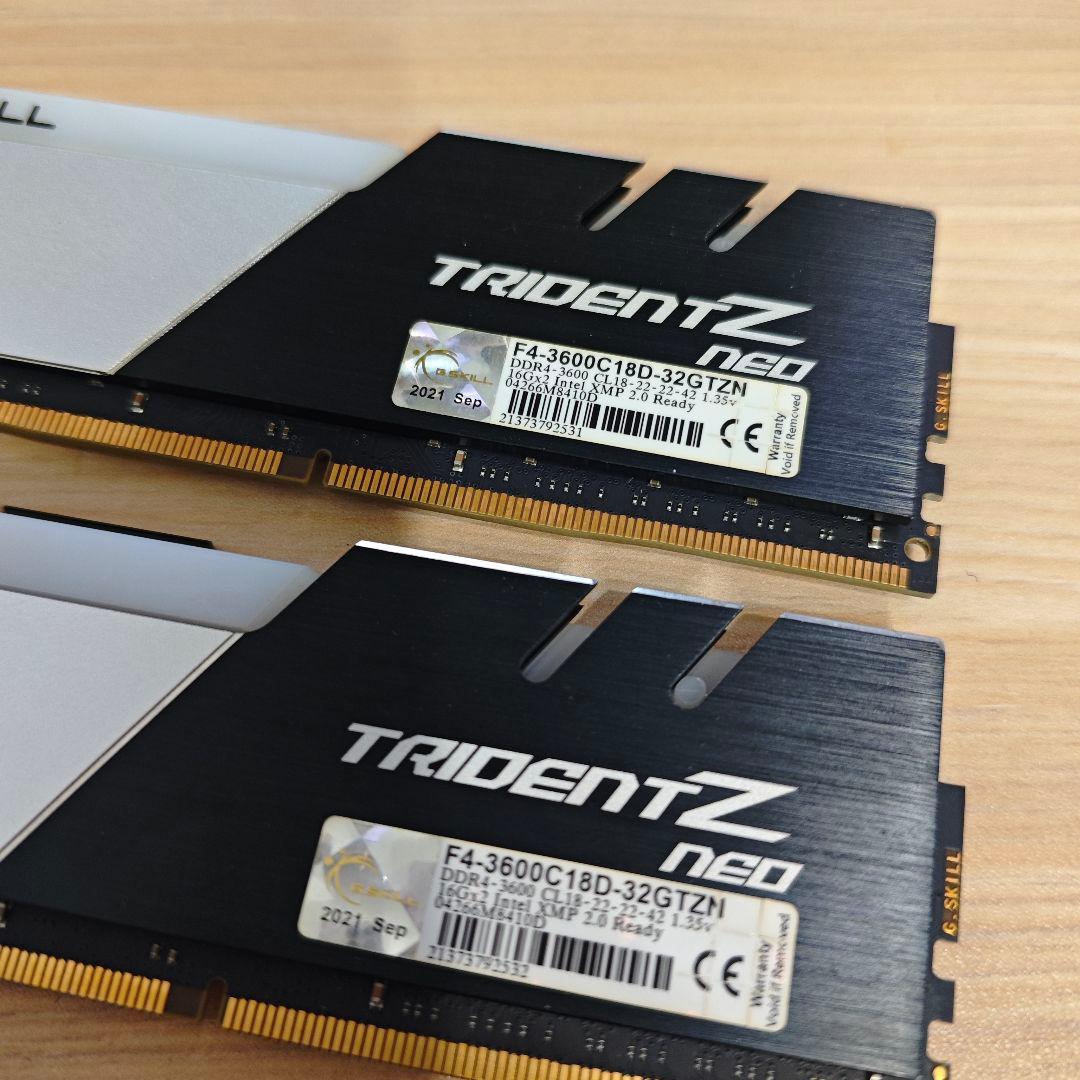 DDR4 3600 PC4 28800 32GB G.SKILL 動作確認済@