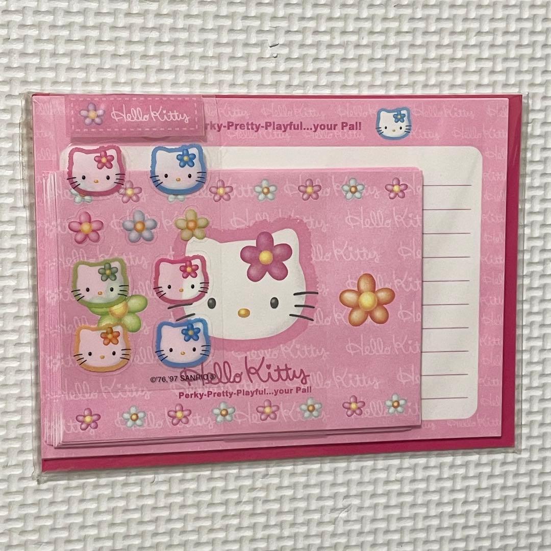 未開封 平成レトロ レア 1997年 ハローキティ ミニレターセット