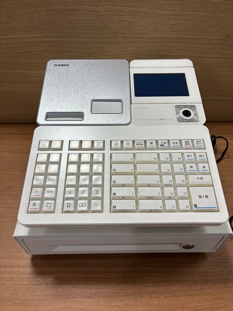 CASIO レジスター ホワイト 鍵付き　動作確認済　初期化済 Yahoo!オークション - 「カシオレジスター」の落札相場・落札価格
