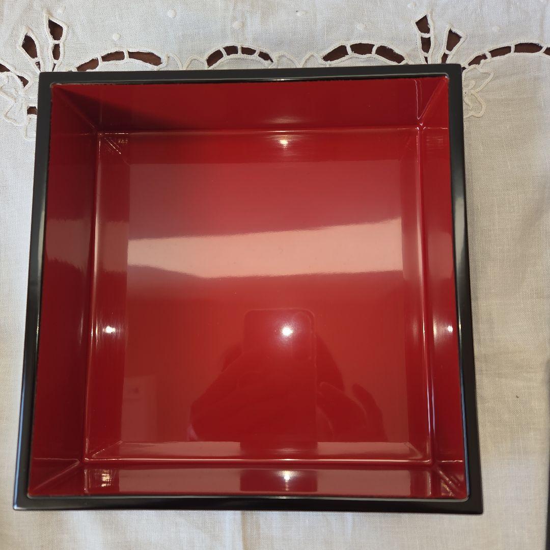 菖蒲と橋の重箱(六寸角三段重)高級漆器 - メルカリ