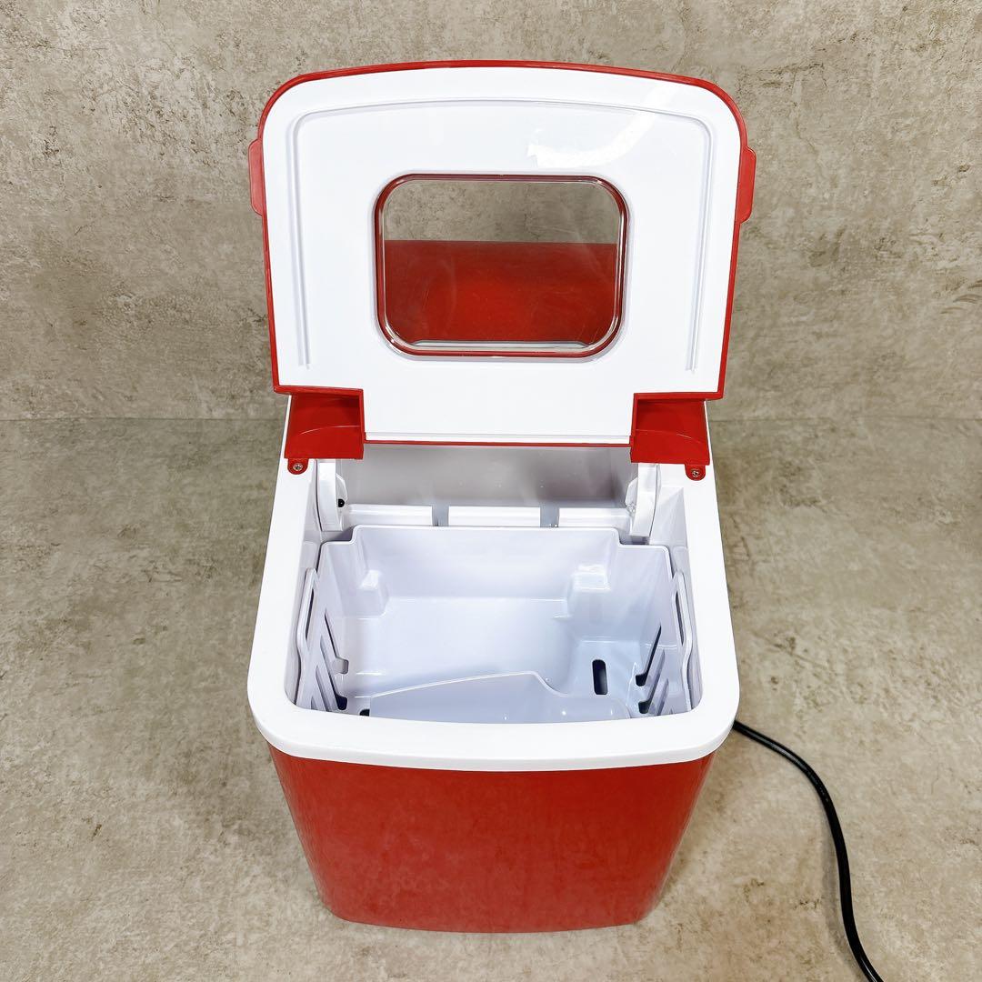 ベルソス 家庭用 コンパクト高速製氷機 レッド VS-ICE07RD