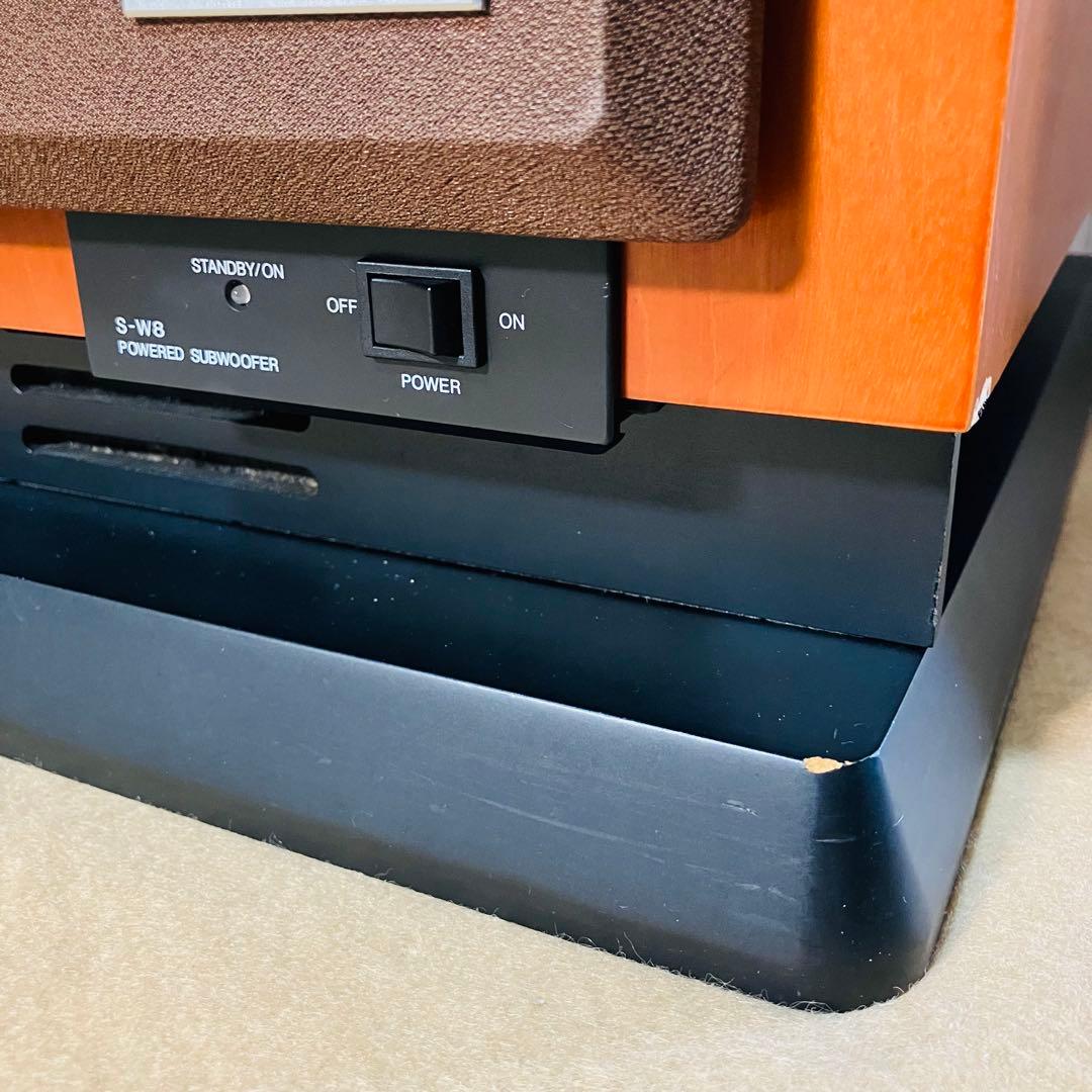 美品 希少 Pioneer パワードサブウーファー S-W8 チェリー