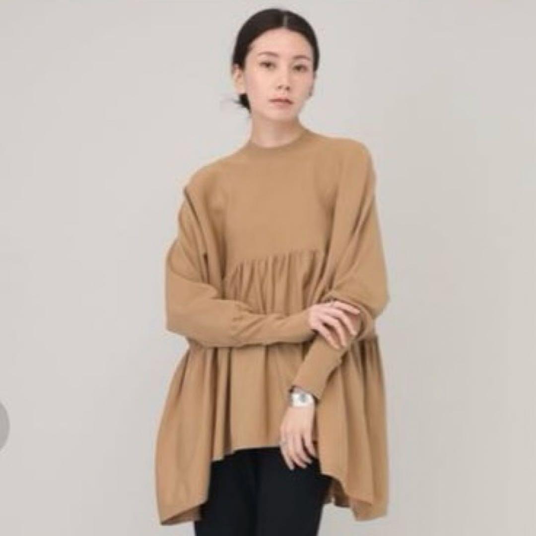 Curensology カレンソロジー テンセルポリエステルギャザープルオーバー Curensology（カレンソロジー）の「Curensology(カレンソロジー