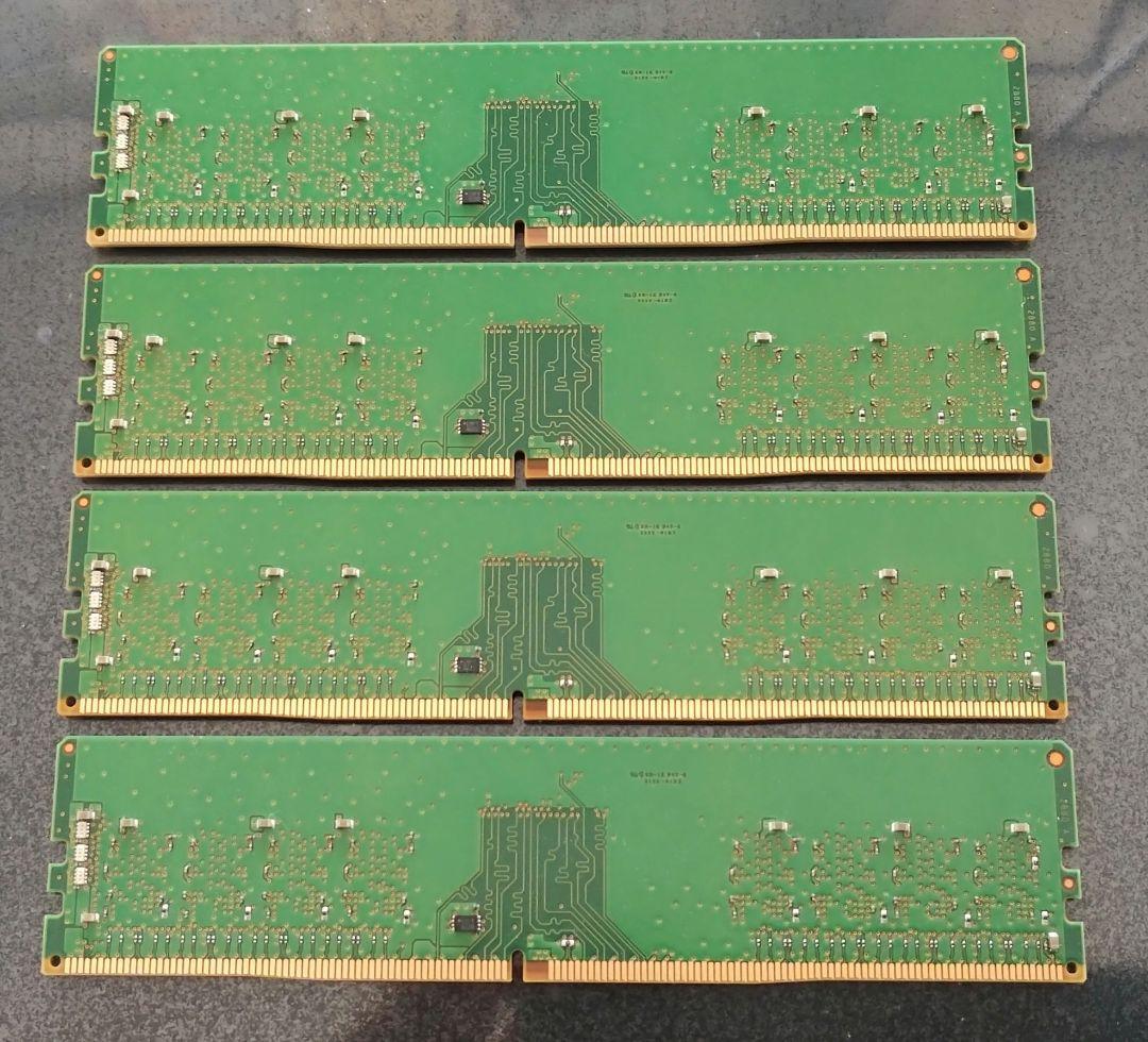 Micron DDR4-3200 32GB(8GB×4枚）PC4 メモリ