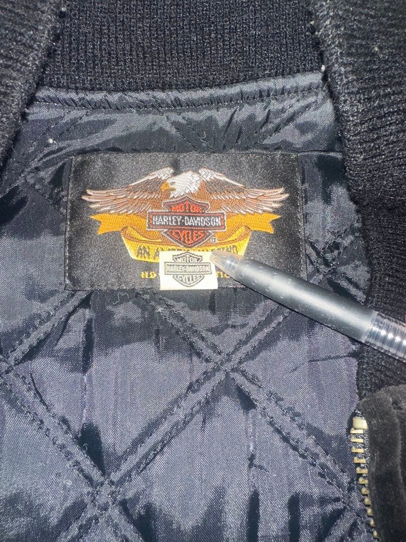 90's Harley-Davidson ベロアジャケット 別珍 - メルカリ