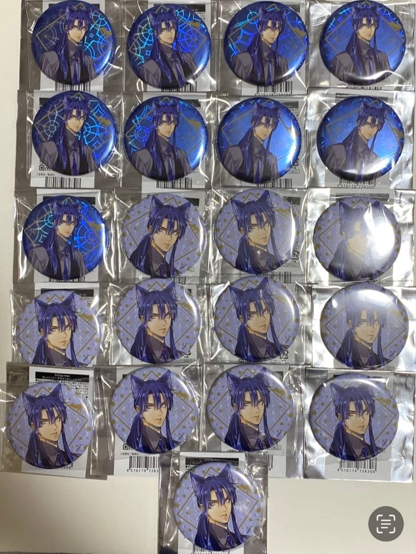 D.Gray-man 缶バッジ cat ver. 神田ユウ　21個セット D．Gray－man』バースデイ缶バッジ 神田ユウ BF2