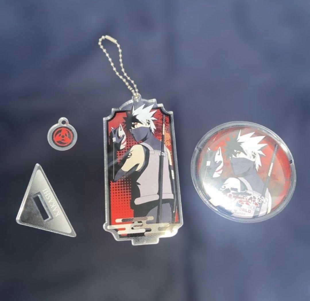 NARUTO j world イタチ真伝 カカシ 暗部 缶バッジ アクリル NARUTO -ナルト- 疾風伝』よりナルトたちの缶バッジやパスケース