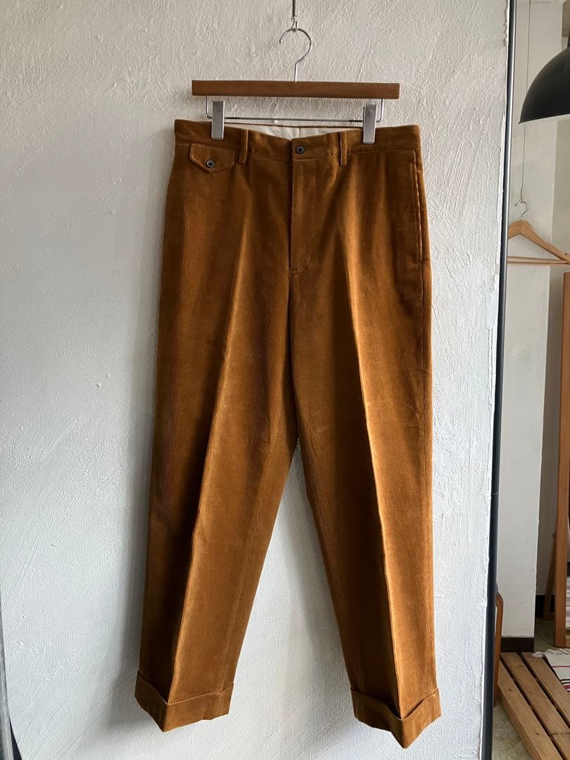 新品 D.C.WHITE BOSTON CORDUROY マスタード 48