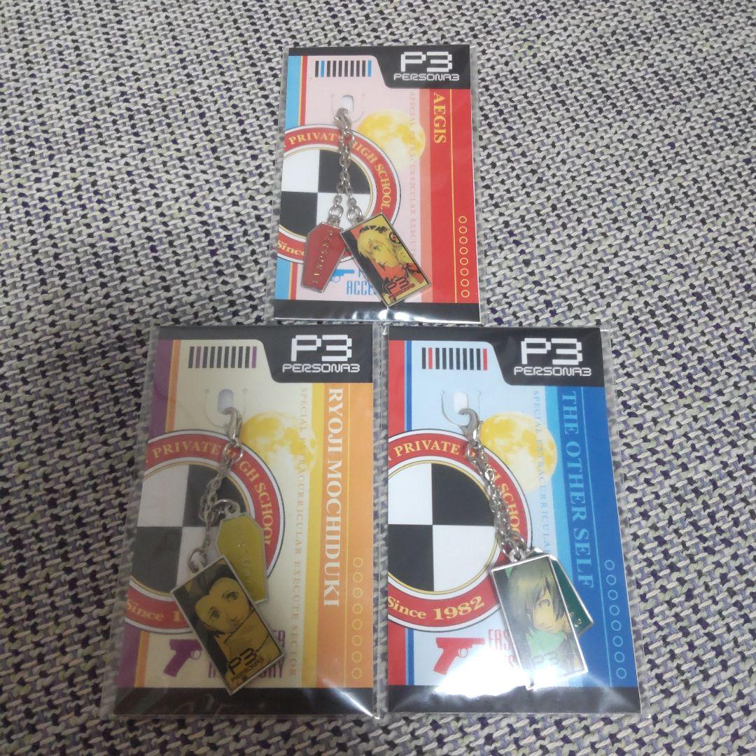 ペルソナ3 ファスナーアクセサリー 蒔絵シール 汐見琴音 結城理 望月綾