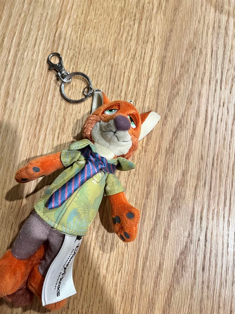 上海ディズニー ぬいぐるみキーホルダー ズートピア ニック ジュディ