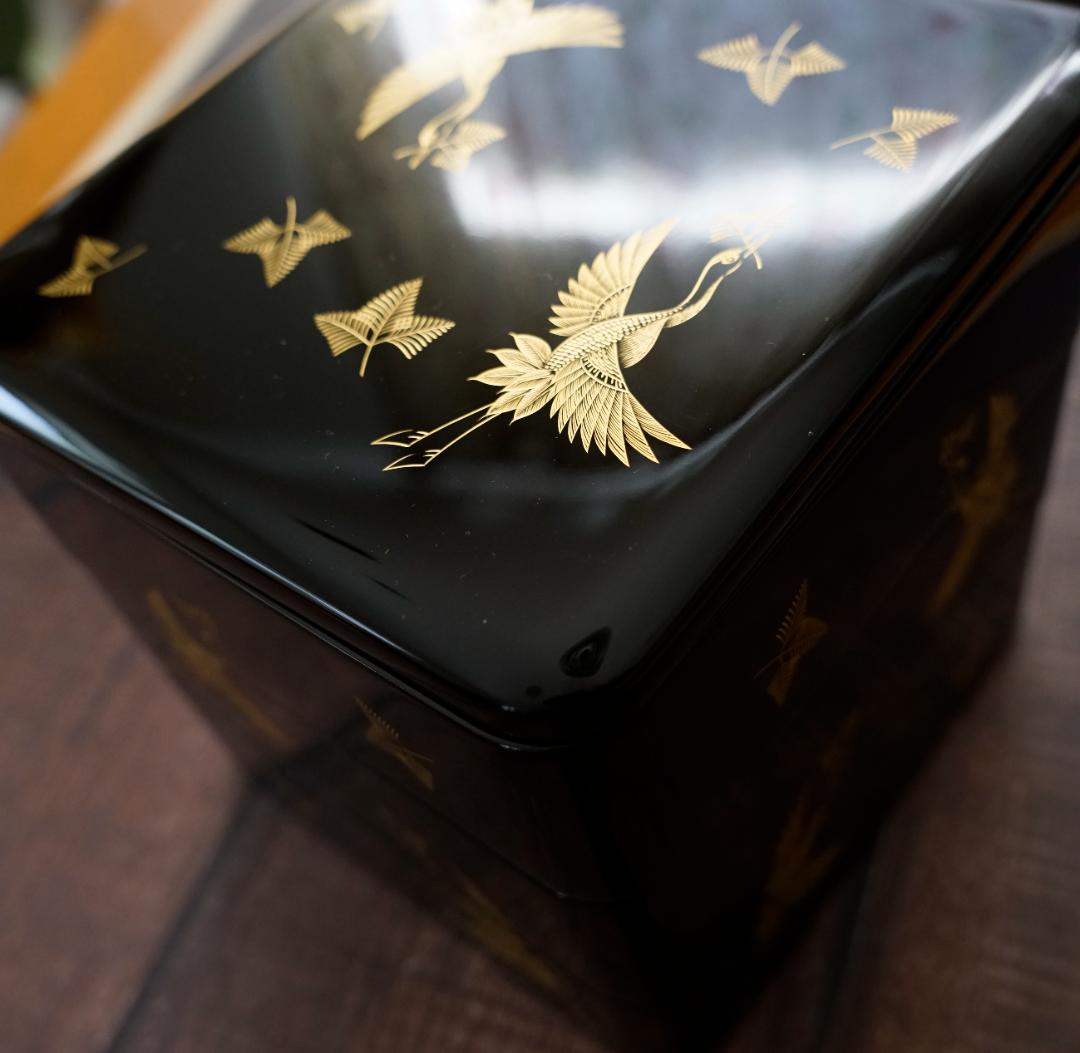輪島の名店 五島屋漆器 三段重箱 松喰鶴 - メルカリ