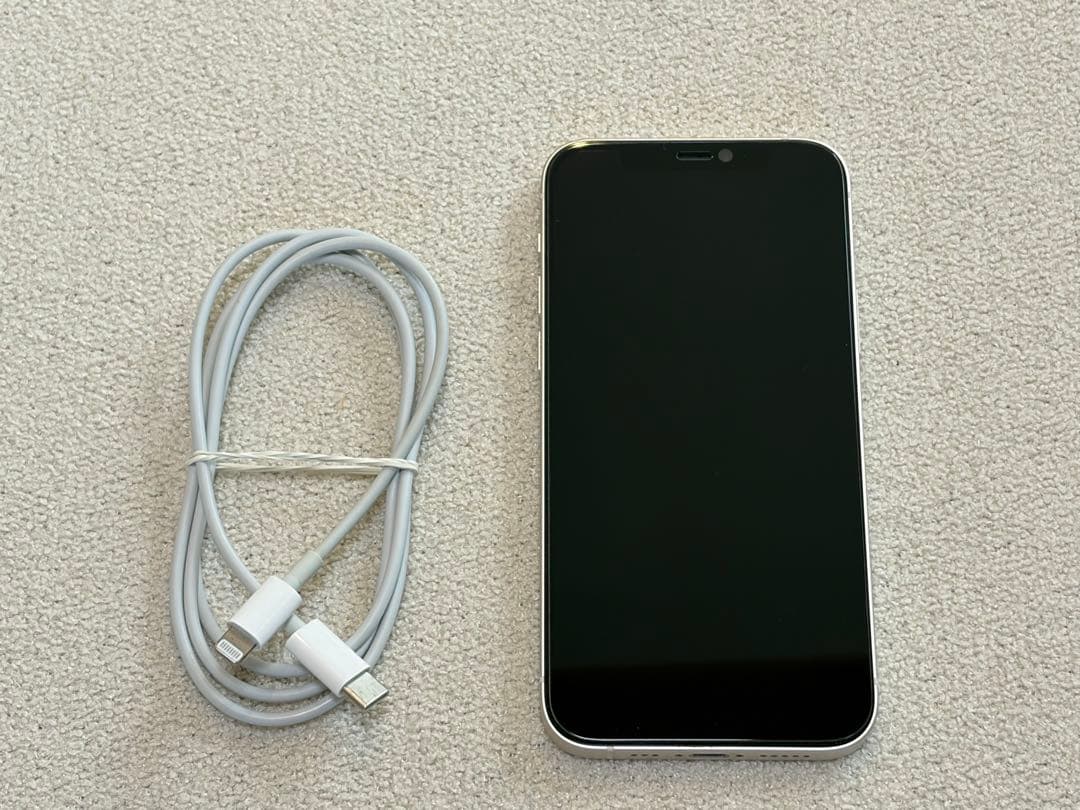 iPhone 12 ホワイト 64GB SIMフリー 動作良好 バッテリー74% - メルカリ