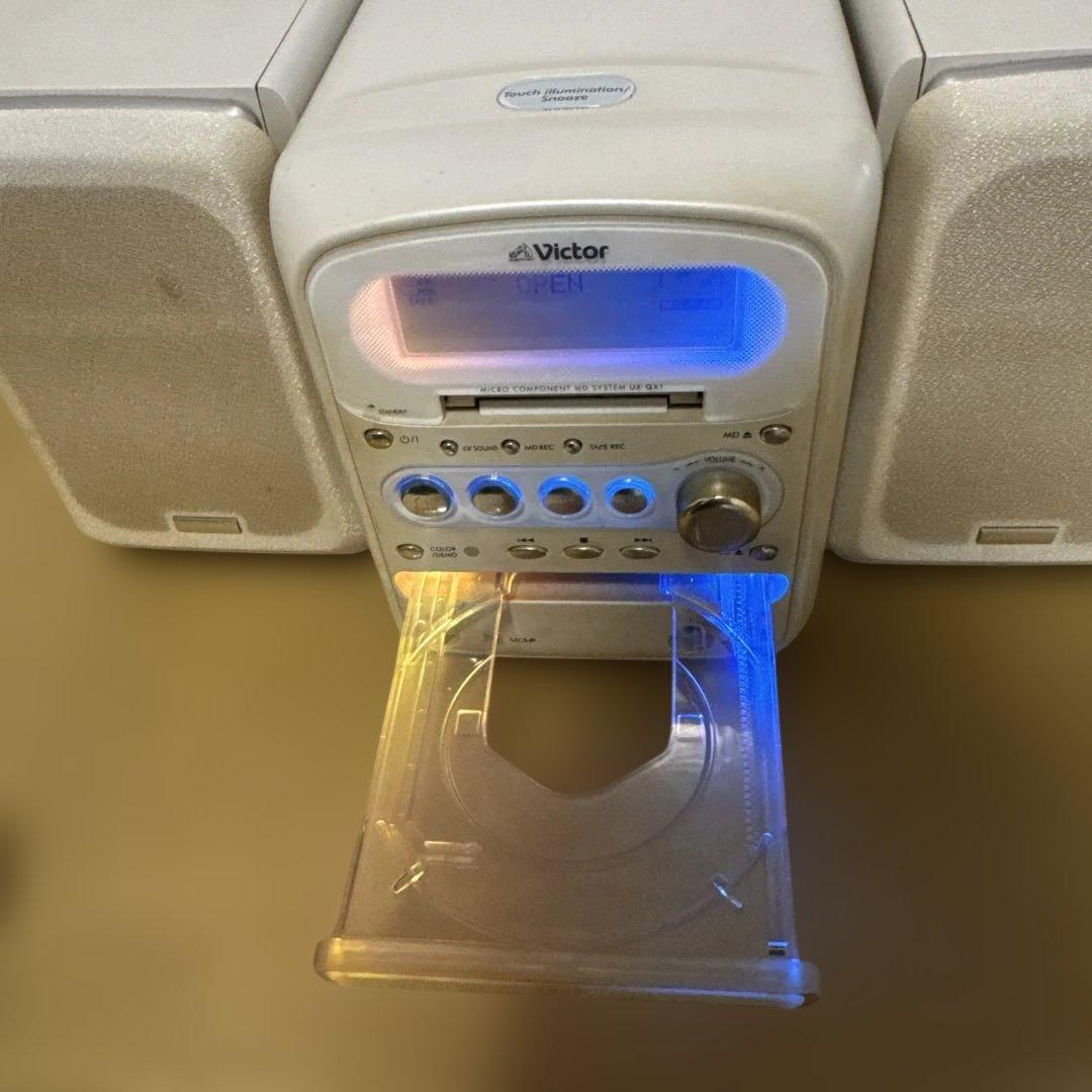 MD CDミニコンポ Victor UX-Q1-W『説明書付き』
