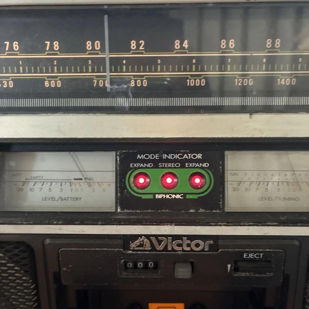 Victor ラジカセ BIPHONIC搭載 RC-838 単一8本