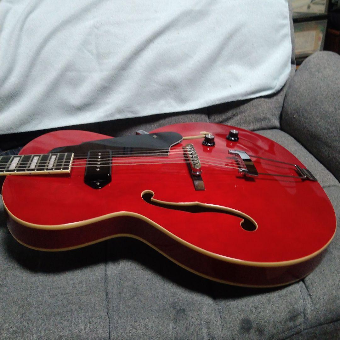 Grote セミアコースティックギター レッドの通販はau PAY マーケット