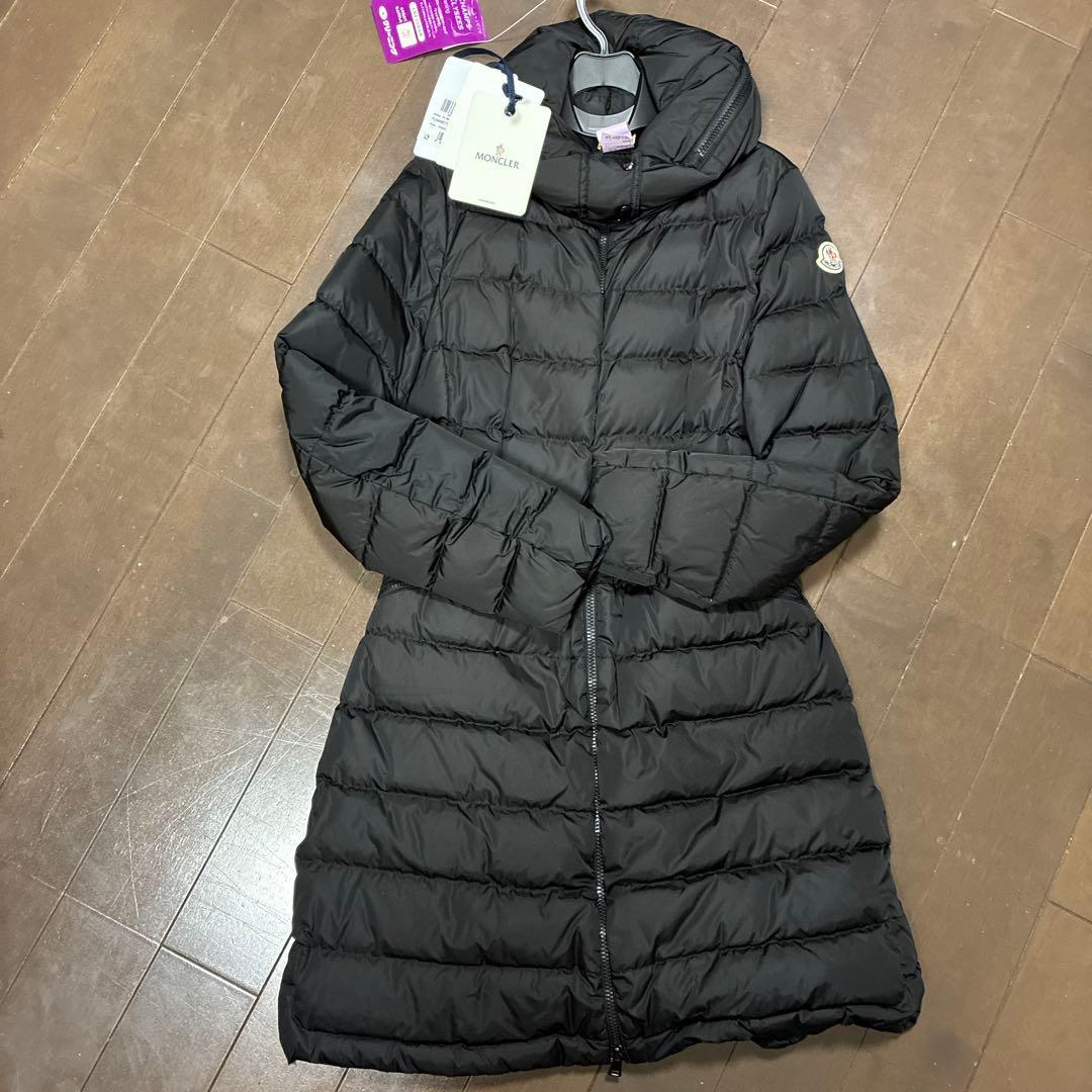 モンクレール フラメッテ☀︎ブラック ブラック Flammette ロングダウンジャケット : ロングダウンジャケット