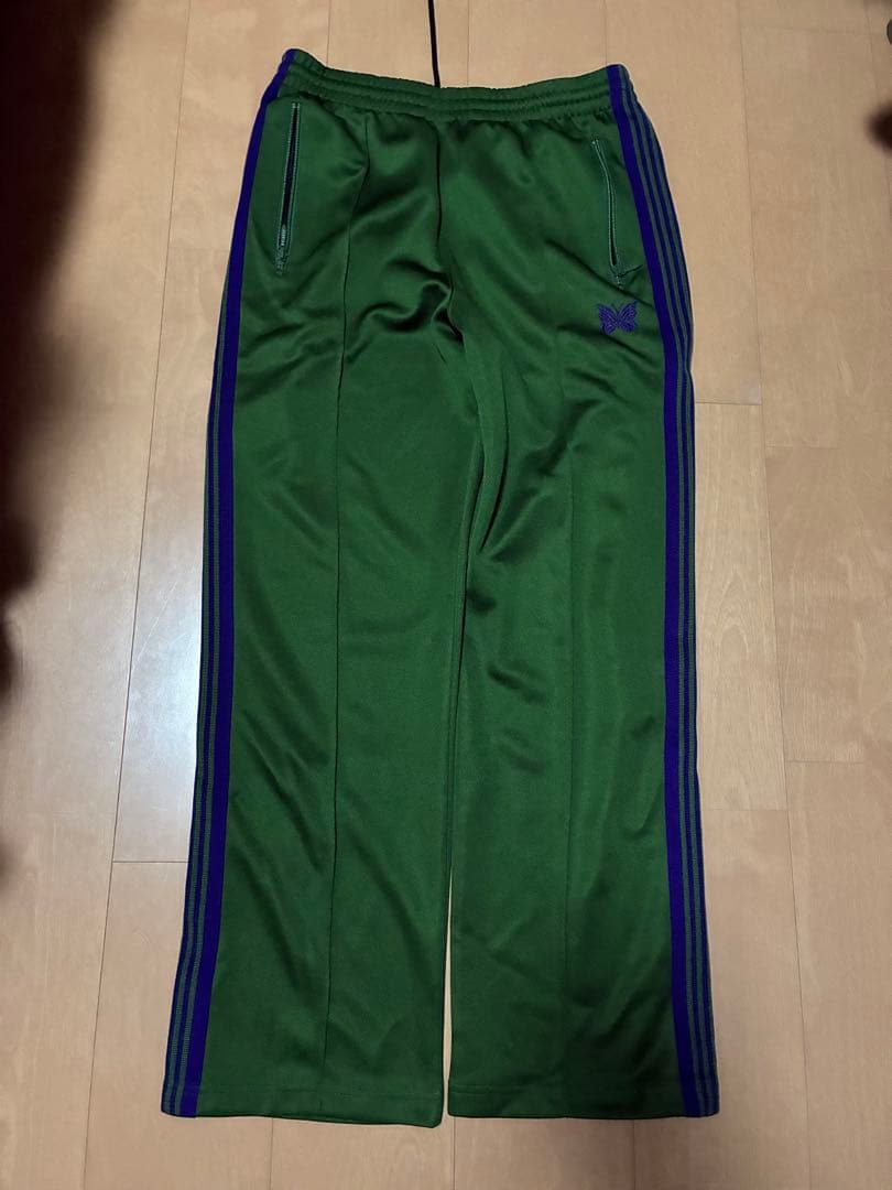 Needles ニードルス トラックパンツ グリーン パープル S - メルカリ