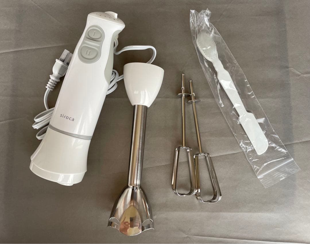 シロカ ハンドブレンダー(収納ケース付) フードプロセッサー