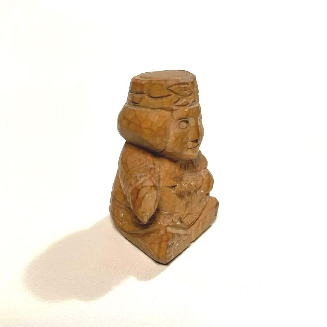 北海道 アイヌ メノコ 一刀彫 木彫り 木彫人形 彫刻 農民美術 木片人形