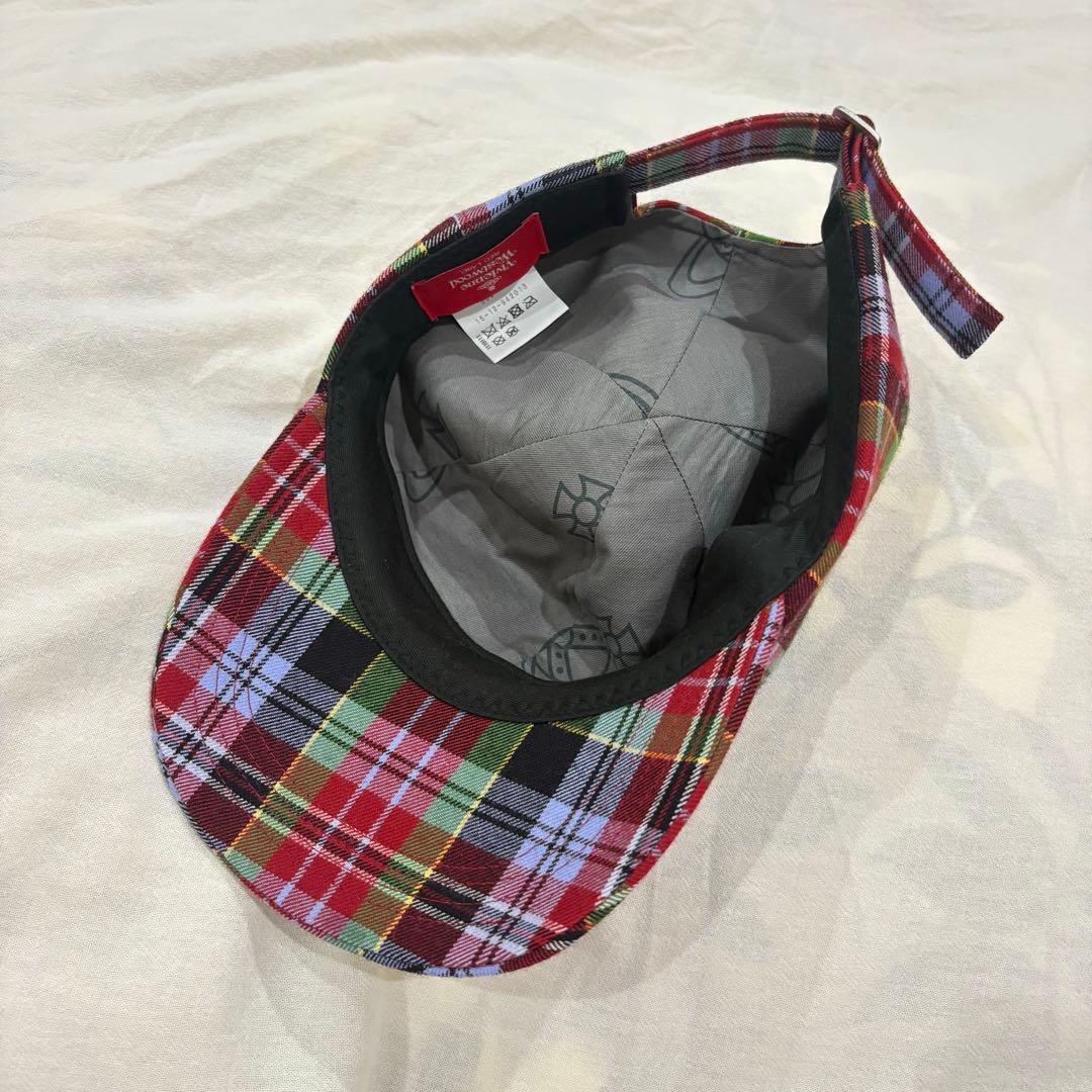 viviennewestwood REDLABER チェック柄 キャップ - メルカリ