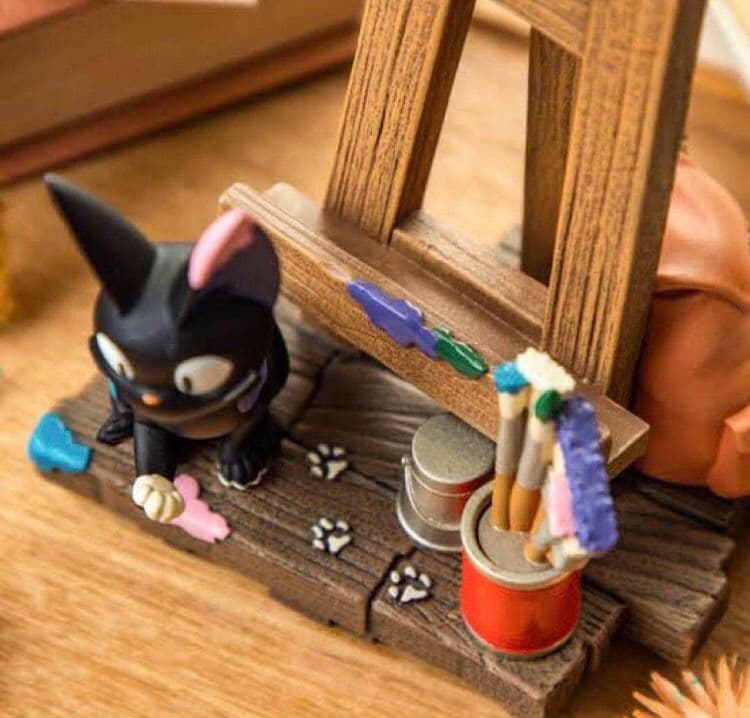 超希少】ジブリ魔女の宅急便 カレンダー付きジオラマスタンド ウルスラ