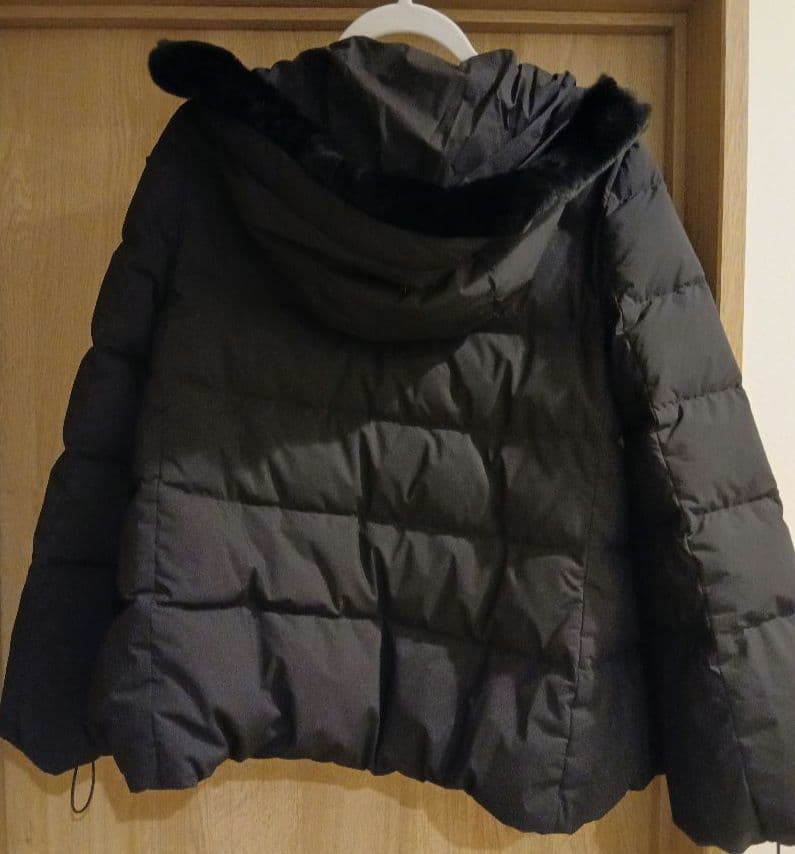 難あり】M'S GRACY 黒 ダウンジャケット フード付き 40サイズ(L