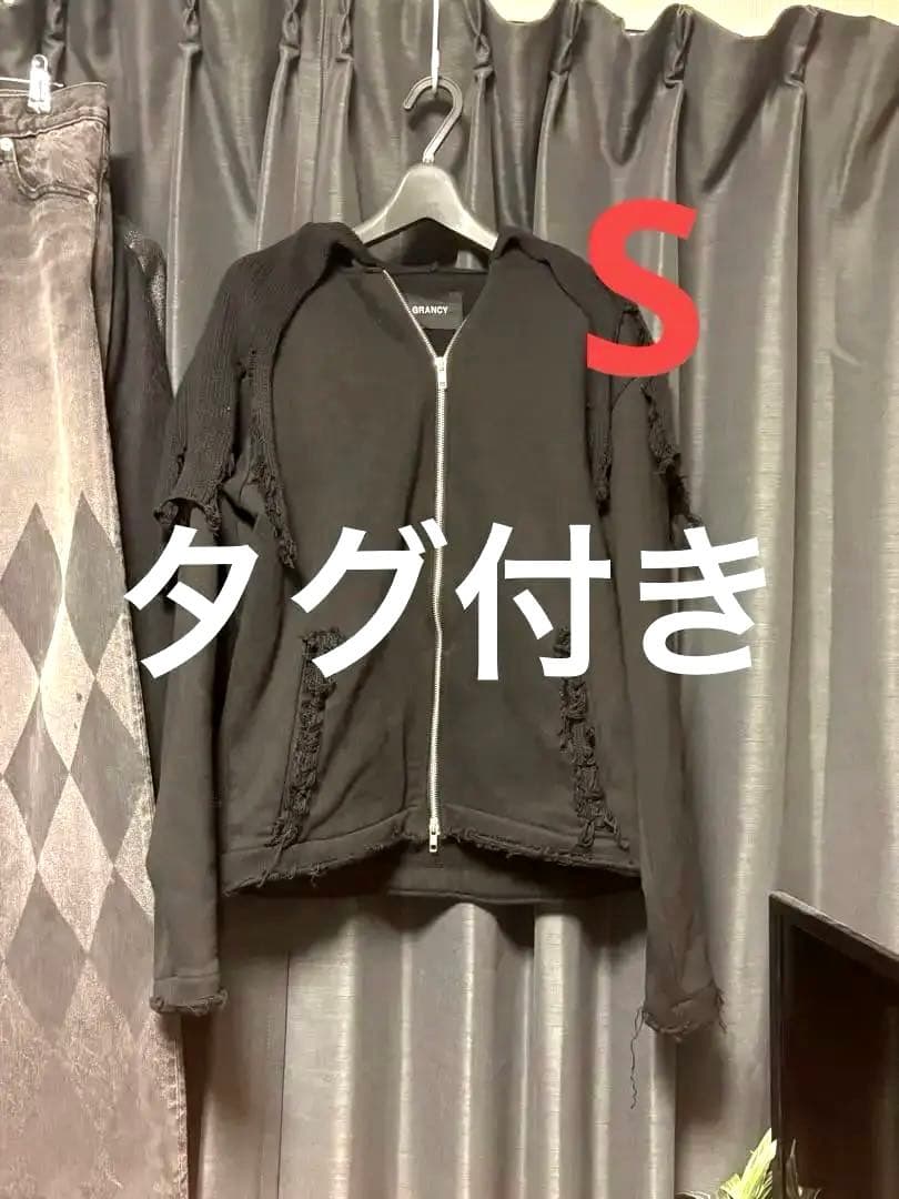 GRANCY】ニットレイヤードデザインジップフーディ Sサイズ グランシー