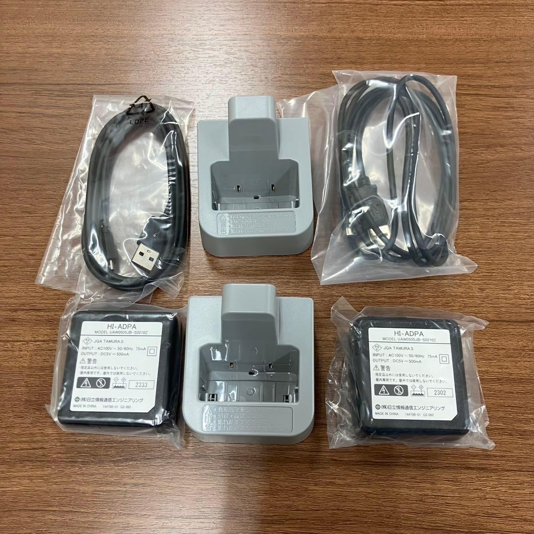 2台分　HI-D10PS 充電器　日立ビジネスフォン　バッテリー meidentsu_hi-d10pswpset