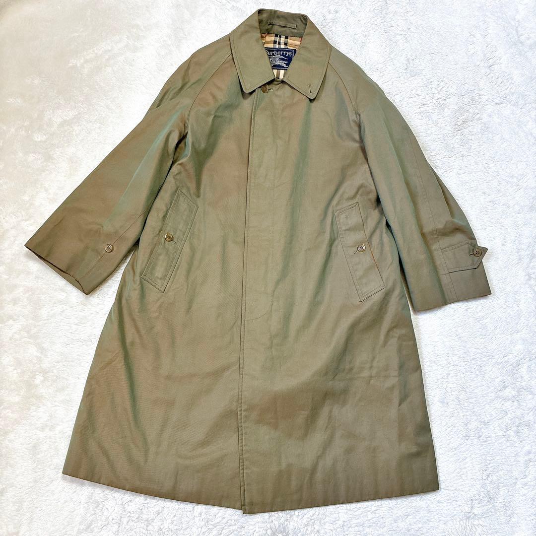 ヴィンテージ バーバリーズ ステンカラーコート 玉虫色 ノバチェック