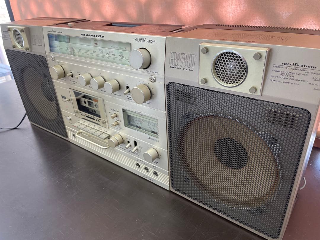 marantz CR7800 ラジカセ GR7800スピーカー【ジャンク商品】