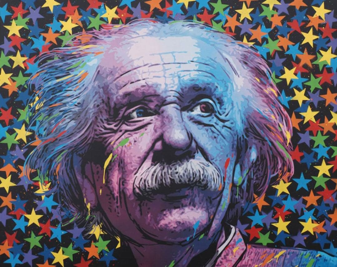 版画 roamcouch Einstein Amazon.com: Albert Einstein Genius Universe Wall Art Decor Framed