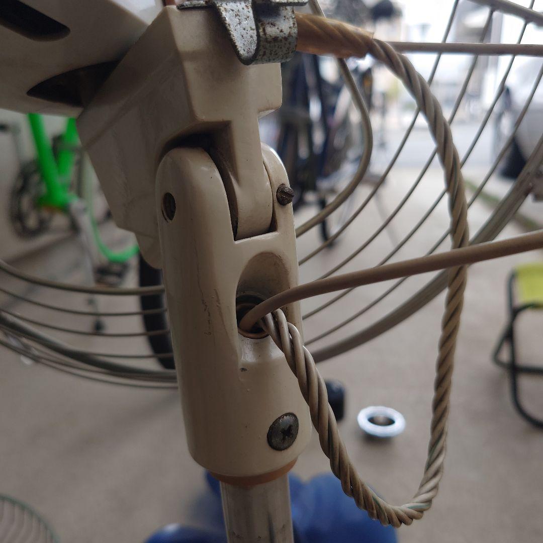 昭和レトロ 東芝扇風機 SF-30F 1968年製 青い4枚羽根の扇風機 可動品