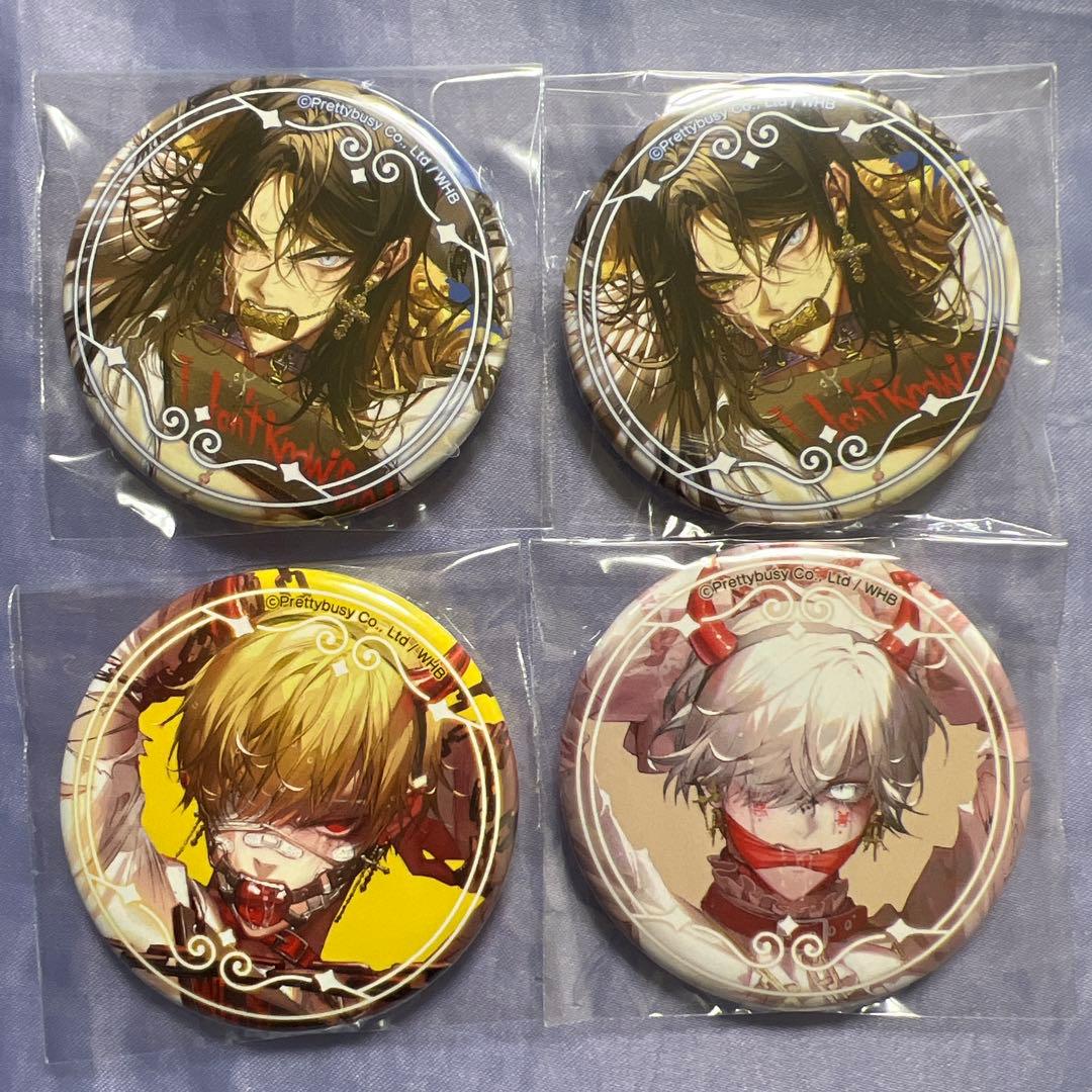 地獄のどこが悪い 缶バッジ 4点セット プリンセスカフェ 猫の日 天使