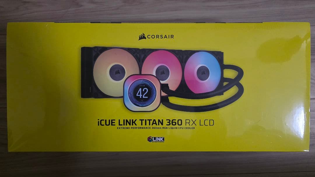 CORSAIR iCUE LINK TITAN 360 RX ARGB ブラック