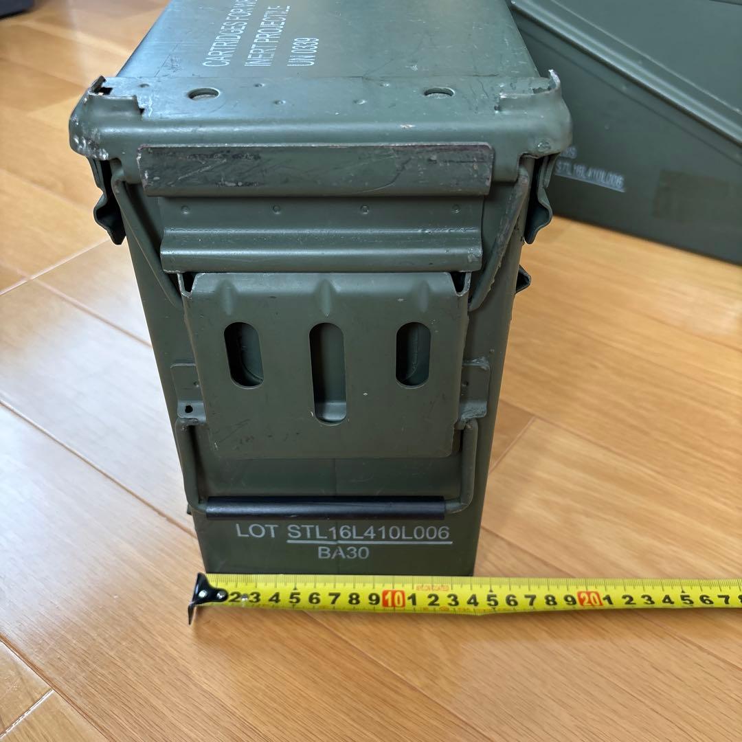 お得】米軍・UN調達品 アンモボックス 40MMグレネード弾用 2個!!